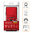 Heavy Duty Shockproof Case / Slide Camera Cover for Oppo A5 Pro 5G - Red
