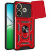 Heavy Duty Shockproof Case / Slide Camera Cover for Oppo A5 Pro 5G - Red