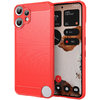 Flexi Slim Carbon Fibre Case for Nothing CMF Phone 2 Pro - Brushed Red