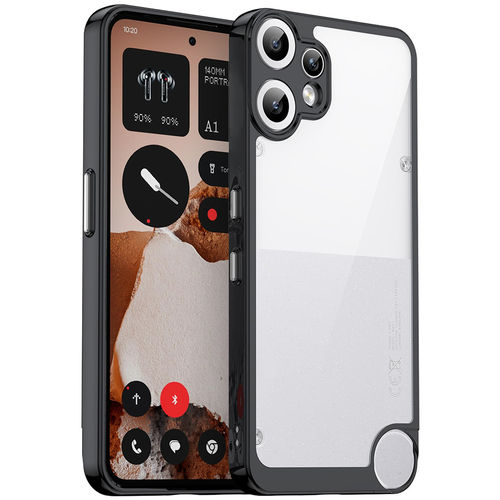 Hybrid Acrylic Tough Shockproof Case for Nothing CMF Phone 2 Pro - Black (Frame)