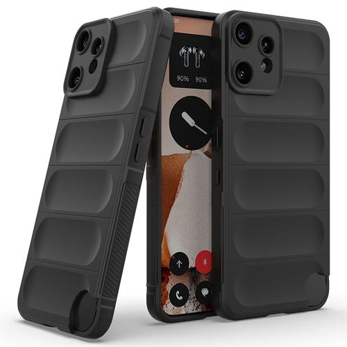 Flexi Grip Defender Shockproof Case for Nothing CMF Phone 2 Pro - Black (Matte)