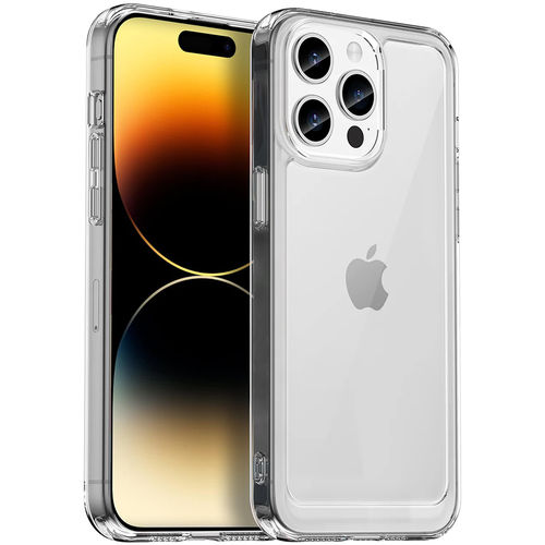 Hybrid Acrylic Tough Shockproof Case for Apple iPhone 14 Pro - Clear (Frame)