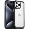 Hybrid Acrylic Tough Shockproof Case for Apple iPhone 15 Pro - Black (Frame)
