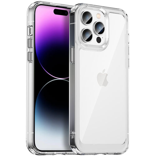 Hybrid Acrylic Tough Shockproof Case for Apple iPhone 14 Pro Max - Clear (Frame)