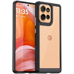 Hybrid Acrylic Tough Shockproof Case for Motorola Edge 50 - Black (Frame)
