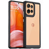 Hybrid Acrylic Tough Shockproof Case for Motorola Edge 50 - Black (Frame)