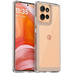 Hybrid Acrylic Tough Shockproof Case for Motorola Edge 50 - Clear (Frame)