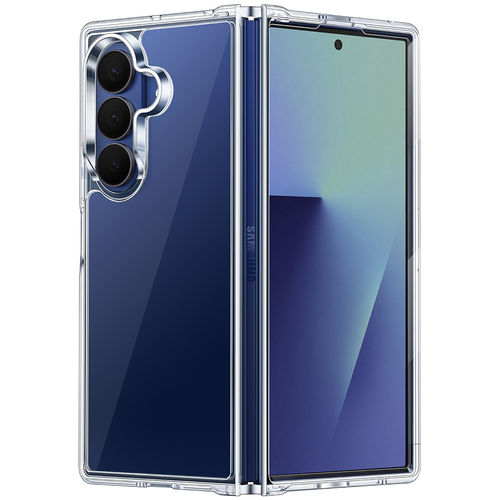 Hybrid Acrylic Tough Shockproof Case for Samsung Galaxy Z Fold7 - Clear (Frame)