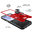 Slim Armour Shockproof Case / Finger Ring Stand for Samsung Galaxy Z Flip7 - Red