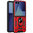 Slim Armour Shockproof Case / Finger Ring Stand for Samsung Galaxy Z Flip7 - Red
