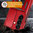 Slim Armour Shockproof Case / Slide Cover / Ring Stand for Samsung Galaxy Z Fold7 - Red