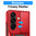 Slim Armour Shockproof Case / Slide Cover / Ring Stand for Samsung Galaxy Z Fold7 - Red