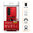 Slim Armour Shockproof Case / Slide Cover / Ring Stand for Samsung Galaxy Z Fold7 - Red
