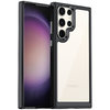 Hybrid Acrylic Tough Shockproof Case for Samsung Galaxy S23 Ultra - Black (Frame)