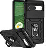 Heavy Duty Shockproof Case / Slide Camera Cover for Google Pixel 7 - Black