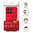 Flexi Grip Defender Shockproof Case for Motorola Edge 60 Pro - Red (Matte)