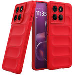 Flexi Grip Defender Shockproof Case for Motorola Edge 60 Pro - Red (Matte)