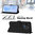 Leather Wallet Case & Card Holder Pouch for TCL 605 4G - Black