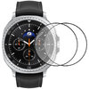 (2-Pack) Clear Film Screen Protector for Samsung Galaxy Watch8 Classic (46mm) - Black