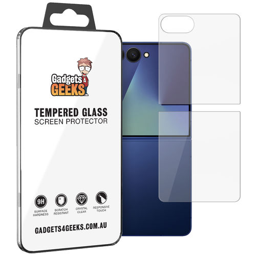 9H Tempered Glass (Front) Screen (Back) Protector for Samsung Galaxy Z Flip7 FE / Flip6