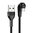 Remax U-Shape (180 Degree) USB Type-C (Anti-tangle) Charging Cable (1m) - Black