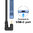 U-Shape (180 Degree) Type-C to (90 Degree) USB 3.0 Cable (30cm) - Black