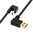 U-Shape (180 Degree) Type-C to (90 Degree) USB 3.0 Cable (30cm) - Black