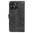 Leather Wallet Case & Card Holder Pouch for Motorola Moto G56 - Black