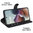 Leather Wallet Case & Card Holder Pouch for Motorola Moto G56 - Black