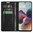 Leather Wallet Case & Card Holder Pouch for Motorola Moto G56 - Black