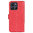 Leather Wallet Case & Card Holder Pouch for Motorola Moto G86 Power - Red