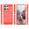 Mofi Flexi Slim Carbon Fibre Case for Motorola Moto G56 - Brushed Red