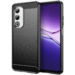 Flexi Slim Carbon Fibre Case for Oppo A5 4G - Brushed Black