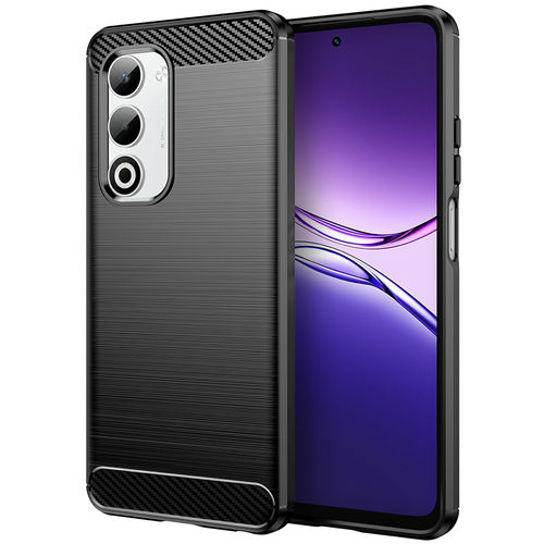 Flexi Slim Carbon Fibre Case for Oppo A5 4G - Brushed Black