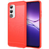 Flexi Slim Carbon Fibre Case for Oppo A5 4G - Brushed Red