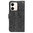 Leather Wallet Case & Card Holder Pouch for Oppo A5x 4G - Black