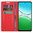 Leather Wallet Case & Card Holder Pouch for Oppo A5x 4G - Red