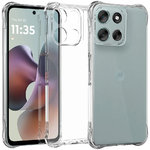 Flexi Gel Shockproof Case for Motorola Moto G56 - Clear (Gloss Grip)