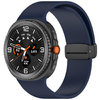 Magnetic Clasp Sport Silicone Band for Samsung Galaxy Watch8 / 8 Classic - Blue