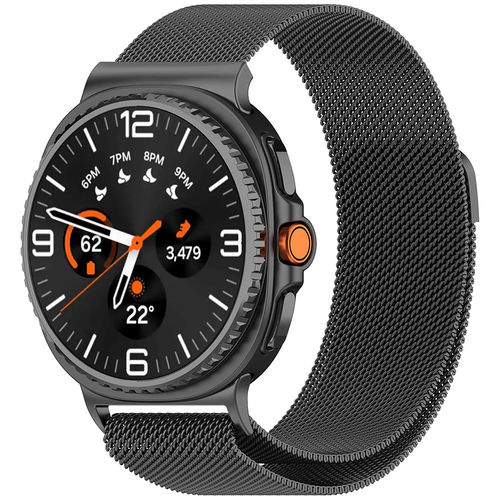 Milanese Magnetic Metal Band for Samsung Galaxy Watch8 / 8 Classic - Dark Grey
