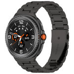 Stainless Steel Link Wrist Band for Samsung Galaxy Watch8 / 8 Classic - Black
