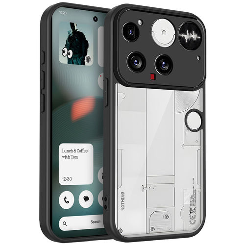 Hybrid Fusion Tough Shockproof Case for Nothing Phone (3) - Black (Frame)
