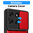 Heavy Duty Shockproof Case / Slide Camera Cover for Motorola Moto G56 - Red