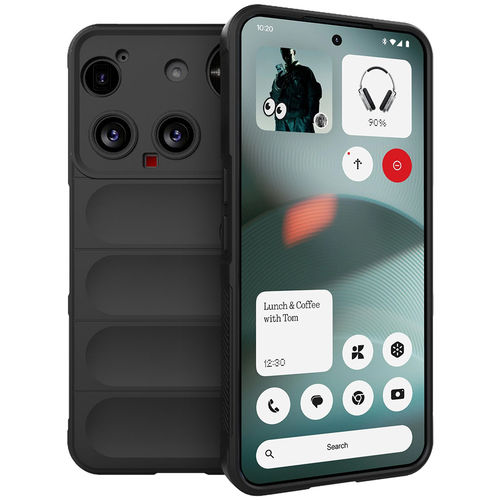 Flexi Grip Defender Shockproof Case for Nothing Phone (3) - Black (Matte)