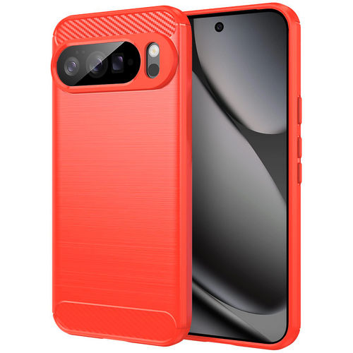 Flexi Slim Carbon Fibre Case for Google Pixel 10 Pro XL - Brushed Red