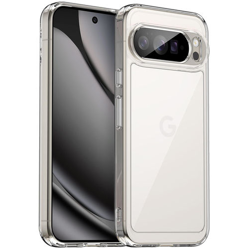 Hybrid Acrylic Tough Shockproof Case for Google Pixel 10 Pro XL - Clear (Frame)