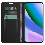 Leather Wallet Case & Card Holder Pouch for Google Pixel 10 / 10 Pro - Black
