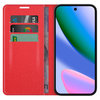 Leather Wallet Case & Card Holder Pouch for Google Pixel 10 / 10 Pro - Red