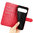 Leather Wallet Case & Card Holder Pouch for Google Pixel 10 Pro XL - Red