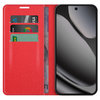 Leather Wallet Case & Card Holder Pouch for Google Pixel 10 Pro XL - Red